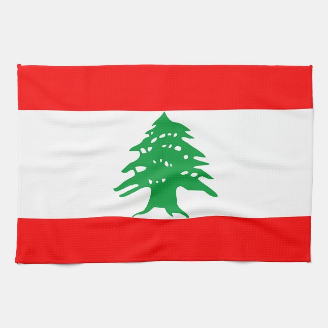 lebanon country flag towel (Horizontal)