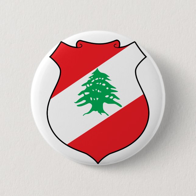 lebanon emblem 6 cm round badge (Front)