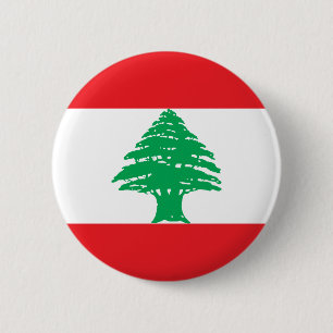 Lebanon Flag 6 Cm Round Badge