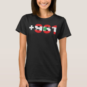 Lebanon Flag +961 Lobnan Lebanese Lebnan love Leb T-Shirt