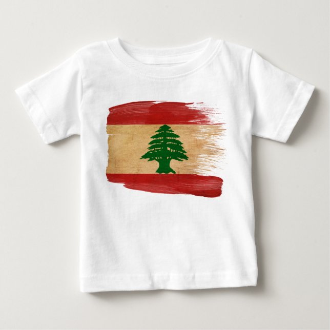 Lebanon Flag Baby T-Shirt (Front)