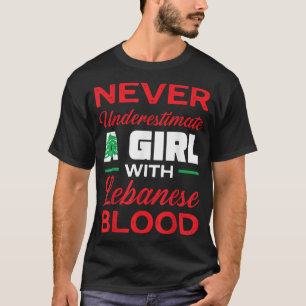 Lebanon Flag Beirut Lobnan Lover Lebanese Girl Wom T-Shirt