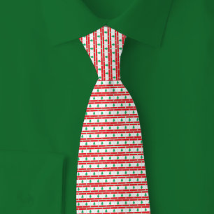 Lebanon Flag Brick Pattern Tie