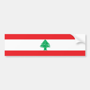 Lebanon Flag Bumper Sticker