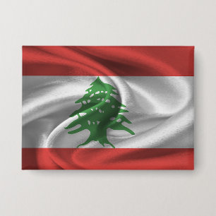 Lebanon Flag Button