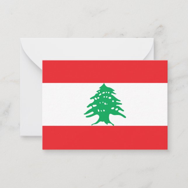 Lebanon flag card (Front)