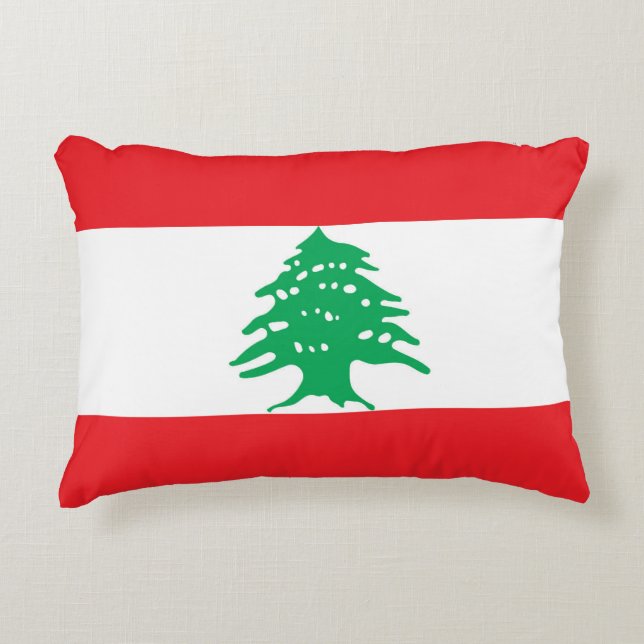 Lebanon flag decorative cushion (Front)