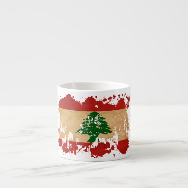 Lebanon Flag Espresso Cup (Front)