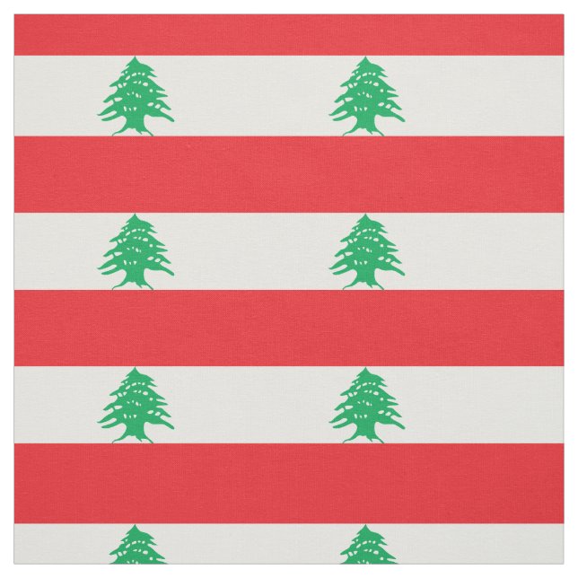 Lebanon Flag Fabric (Swatch)