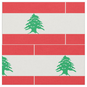 Lebanon Flag Fabric