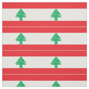 Lebanon Flag Fabric