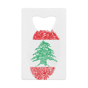 Lebanon Flag Fingerprint Country Pride