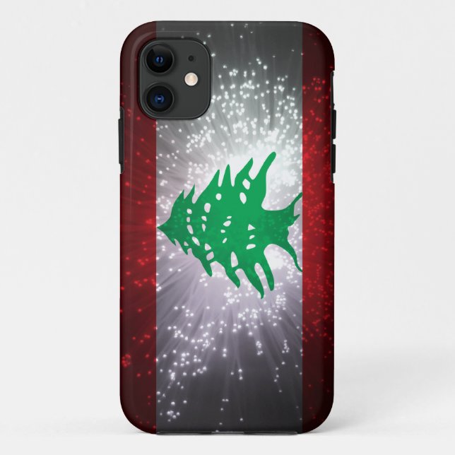 Lebanon Flag Firework Case-Mate iPhone Case (Back)