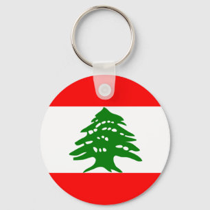 Lebanon Flag Key Ring
