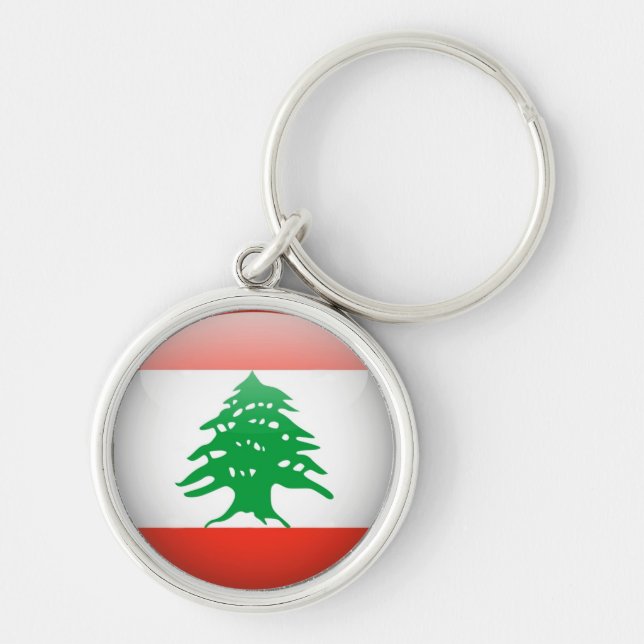 Lebanon Flag Key Ring (Front)