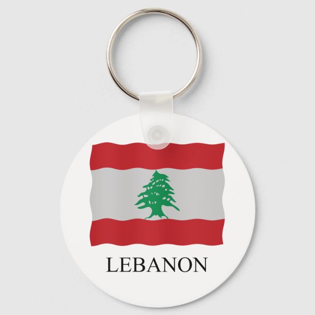 Lebanon flag key ring (Front)