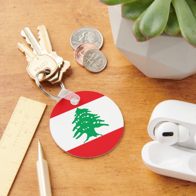Lebanon flag key ring (Desk)