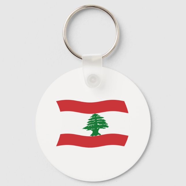 Lebanon Flag Keychain (Front)