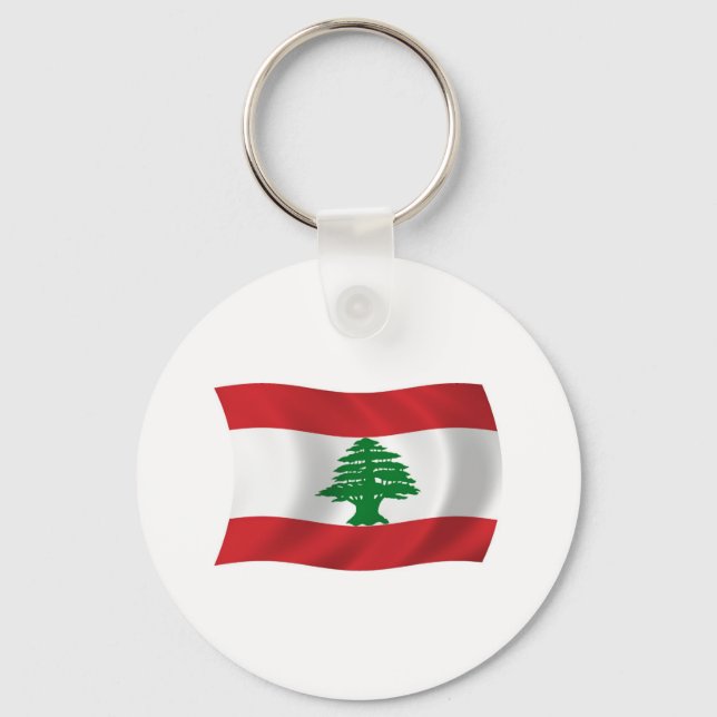 Lebanon Flag Keychain (Front)