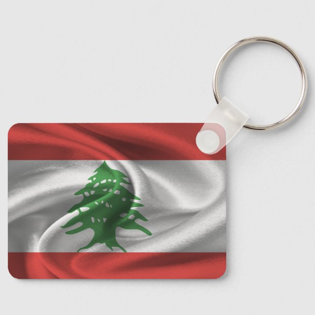 Lebanon Flag Keychain (Front)