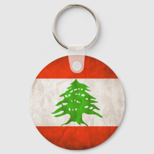 Lebanon Flag Keychain