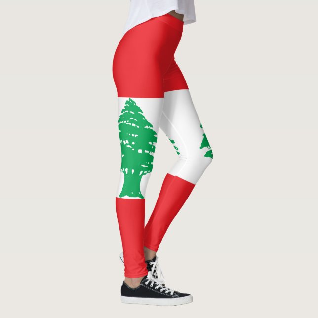 Lebanon Flag Leggings (Right)