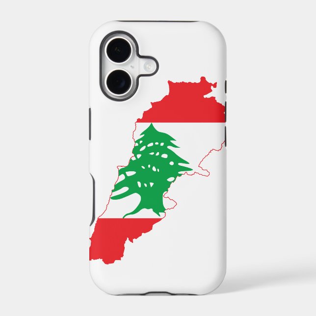 Lebanon Flag Map (Back)