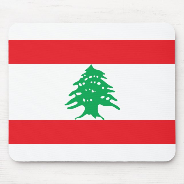 Lebanon Flag Mouse Pad (Front)
