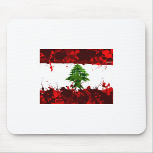 Lebanon Flag Mouse Pad