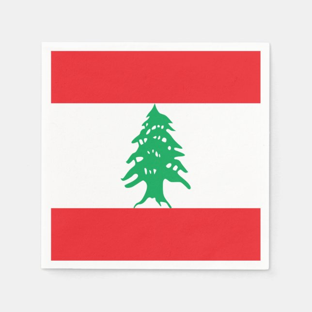 Lebanon Flag Napkin