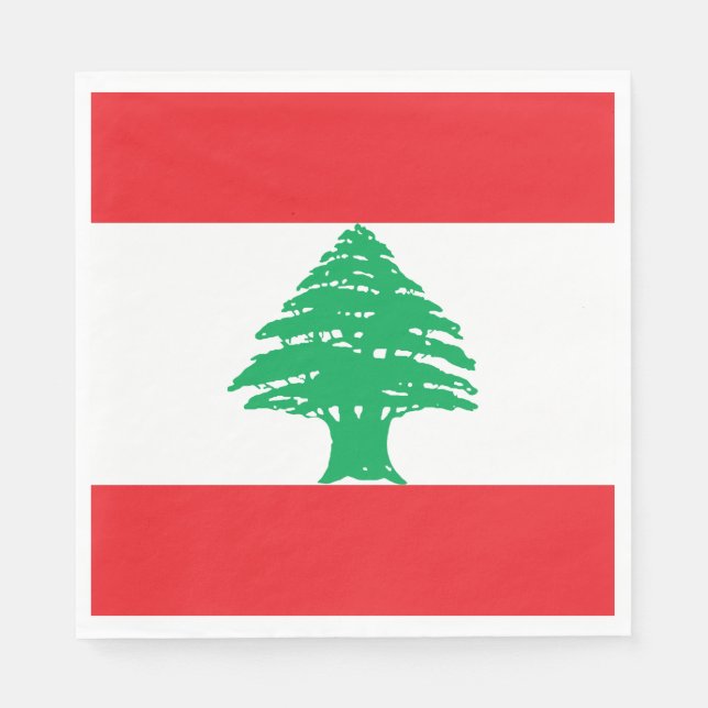 Lebanon Flag Napkin (Front)