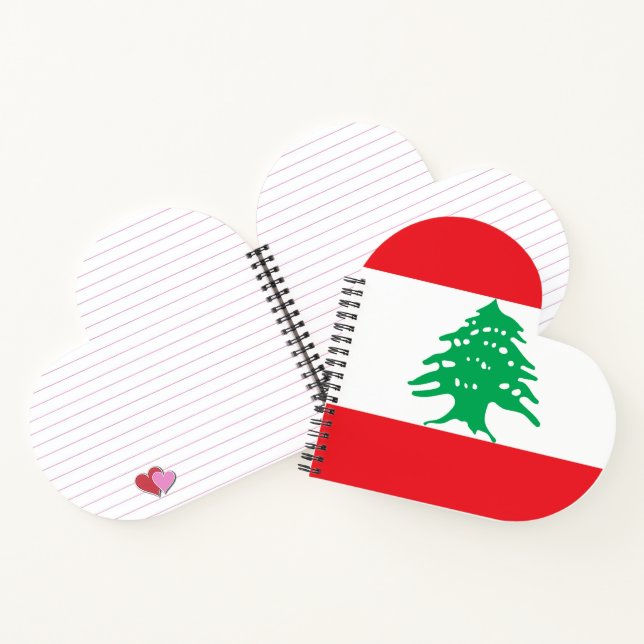 Lebanon flag notebook (Inside)