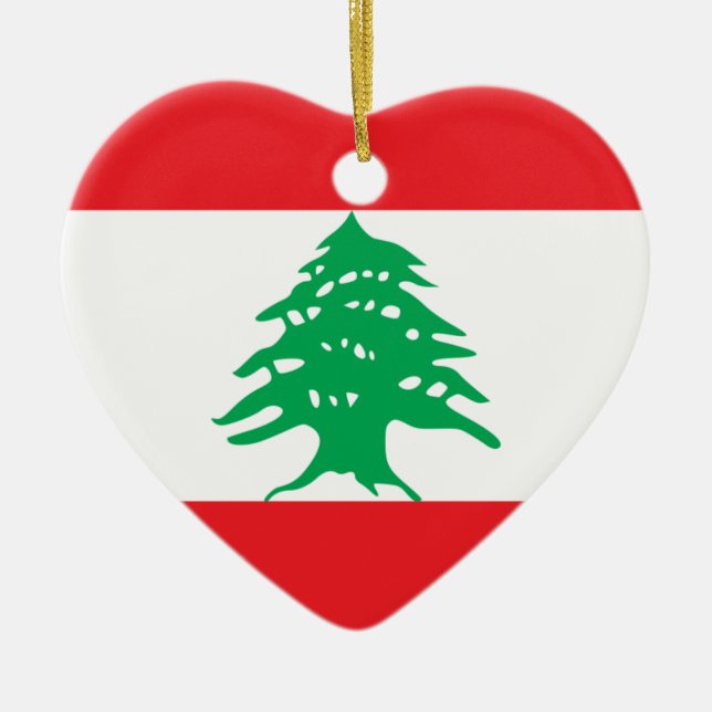 Lebanon Flag Ornament (Front)