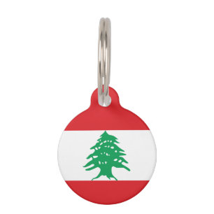 Lebanon Flag Pet Tag
