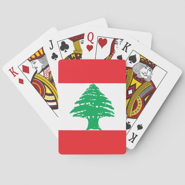 Lebanon Flag Playing Cards (Back)