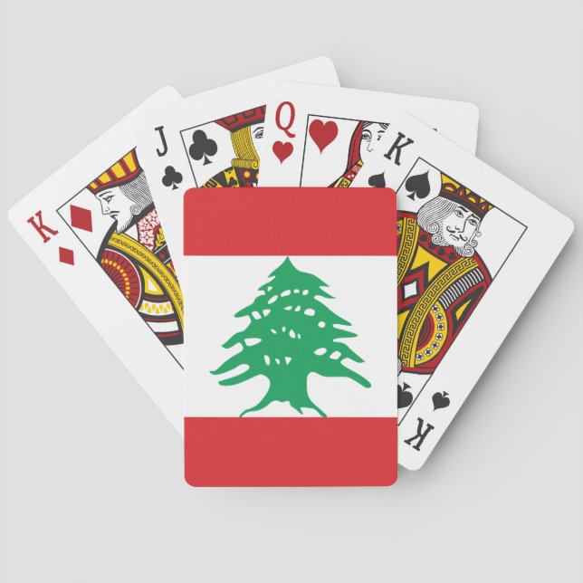 Lebanon Flag Playing Cards (Back)