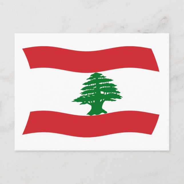 Lebanon Flag Postcard (Front)