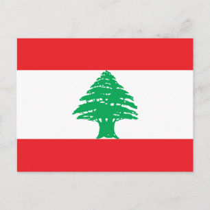 Lebanon Flag Postcard