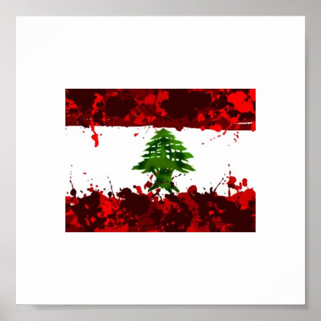 Lebanon Flag Poster (Front)