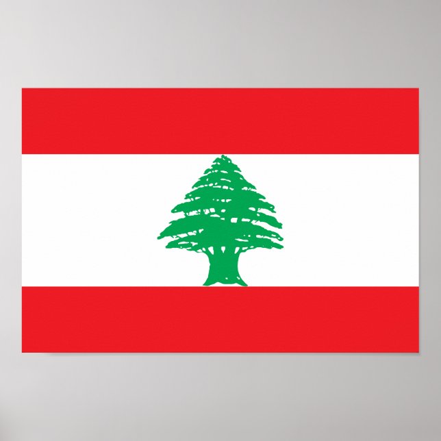 Lebanon Flag Poster (Front)
