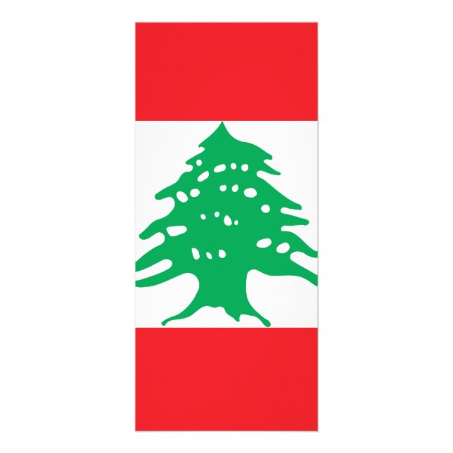Lebanon flag rack card (Front)