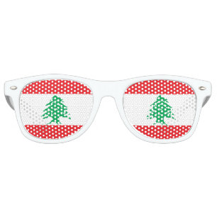 Lebanon Flag Retro Sunglasses