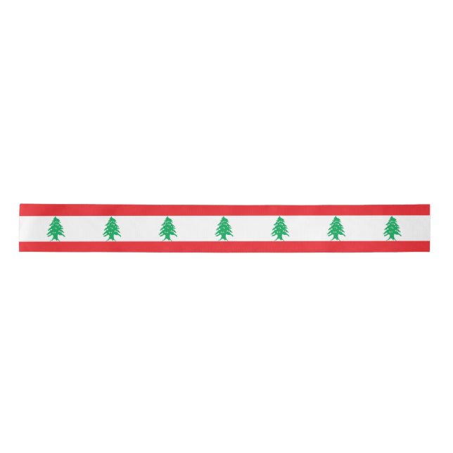Lebanon Flag Satin Ribbon (Front)