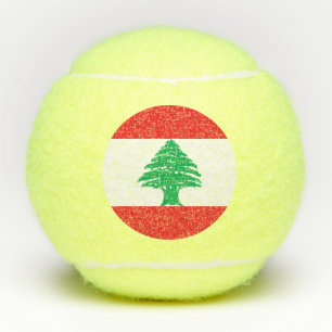Lebanon Flag Tennis Balls