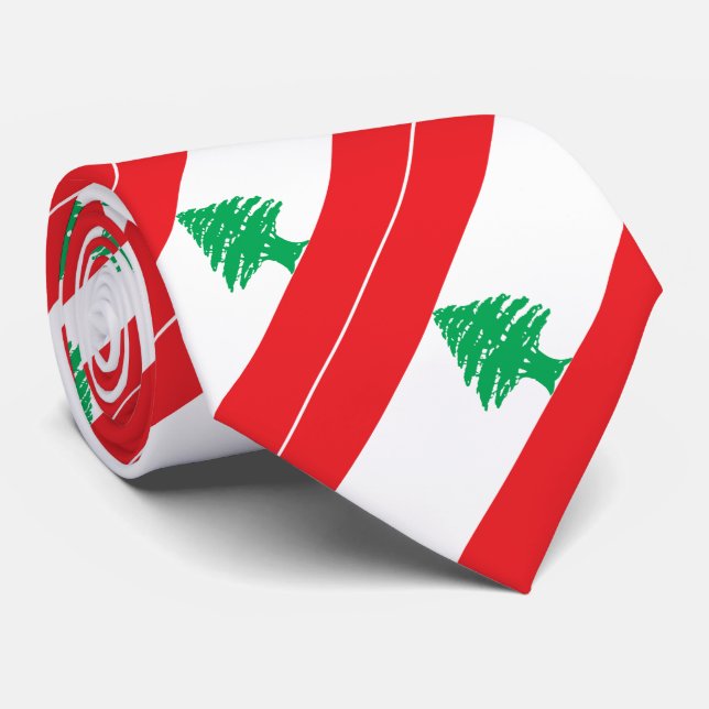 Lebanon Flag Tie (Rolled)