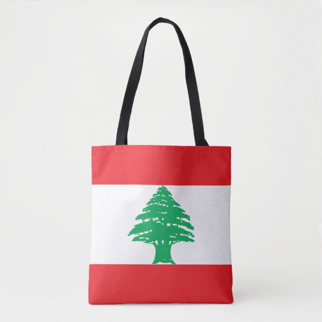 Lebanon Flag Tote Bag (Front)