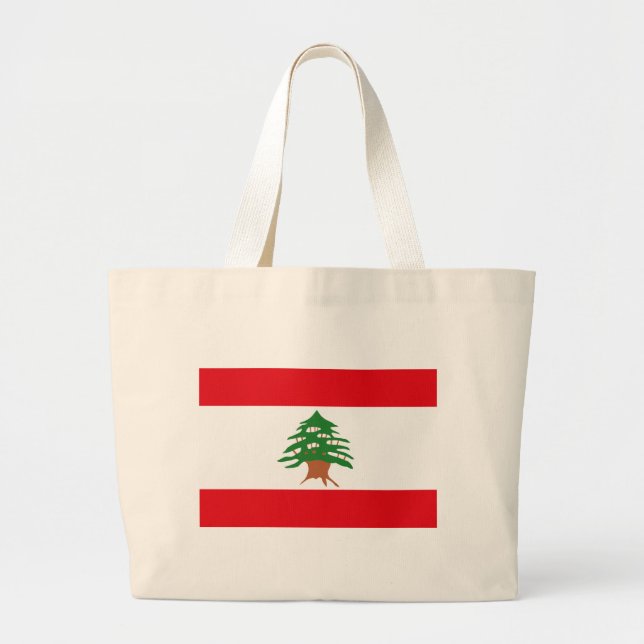 Lebanon Flag Tote Bag (Front)