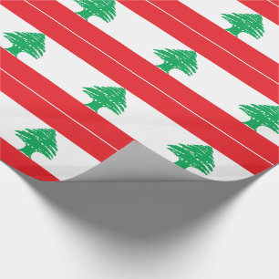 Lebanon Flag Wrapping Paper