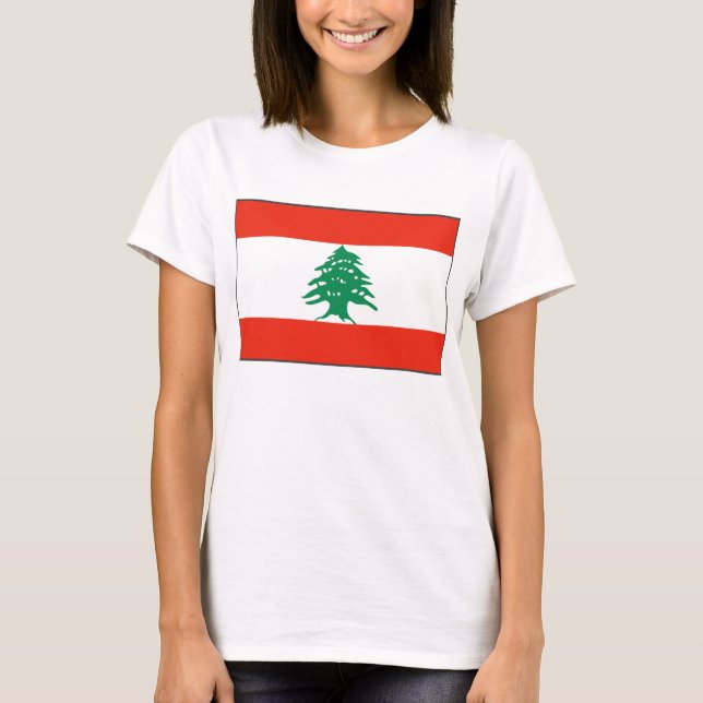 Lebanon Flag x Map T-Shirt (Front)
