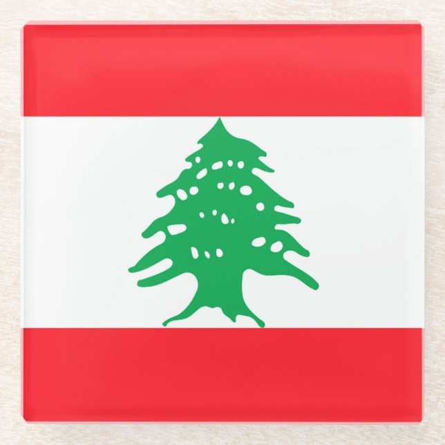 Lebanon Glass Coaster (Front)